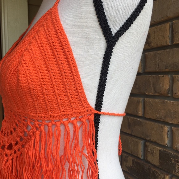 Crochet Hand Knitten Top - Picture 4 of 4